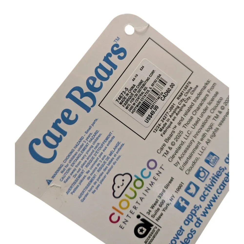 Care Bears Mini Backpack Rainbow Cloud Castle Blue Kids Bag NEW With Tags